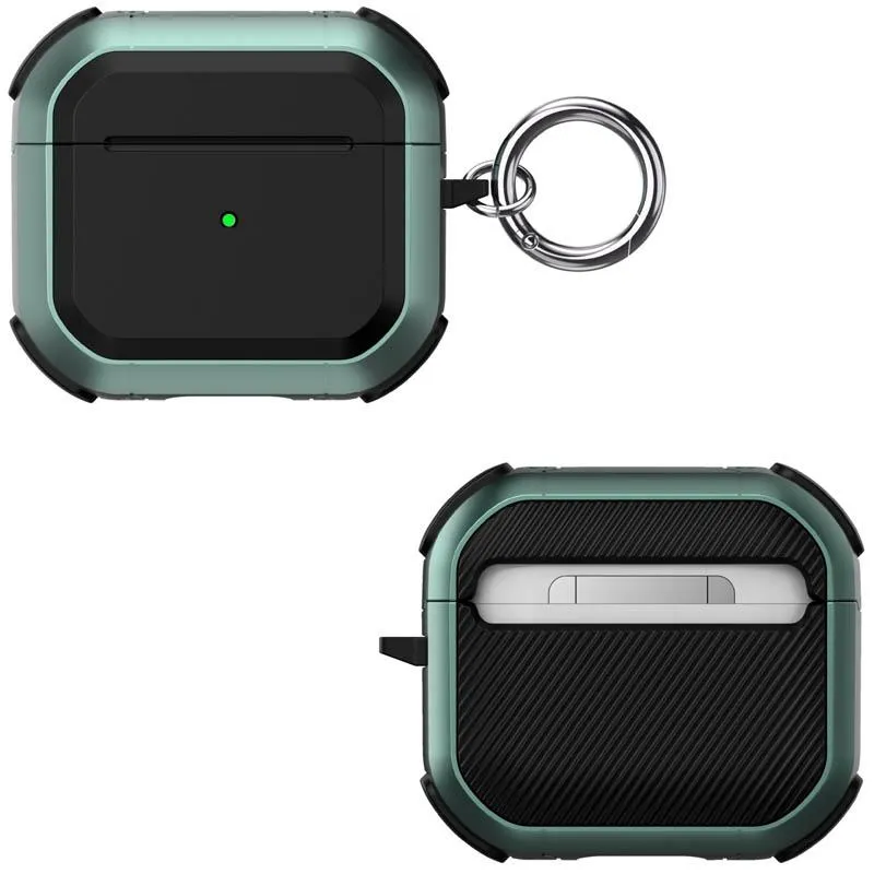 Футляр протиударний Black ed. для навушників Airpods 3 Apple Green — фото 4
