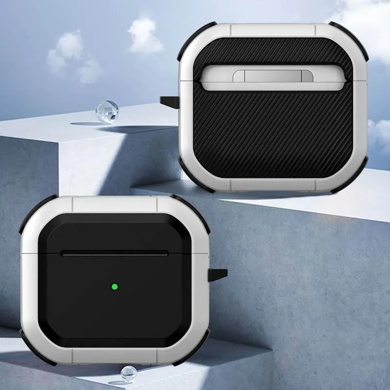 Футляр протиударний Black ed. для навушників Airpods 3 White — фото 2