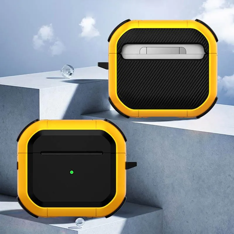 Футляр протиударний Black ed. для навушників Airpods 3 Yellow — фото 2