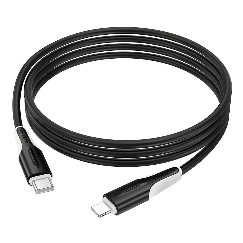 Дата кабель Borofone BX119 New Type-C to Lightning 27W Black — фото 4