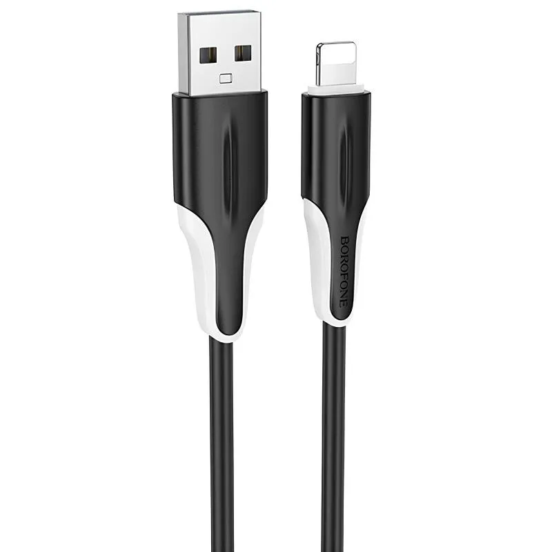 Дата кабель Borofone BX119 New USB to Lightning 2.4A Black