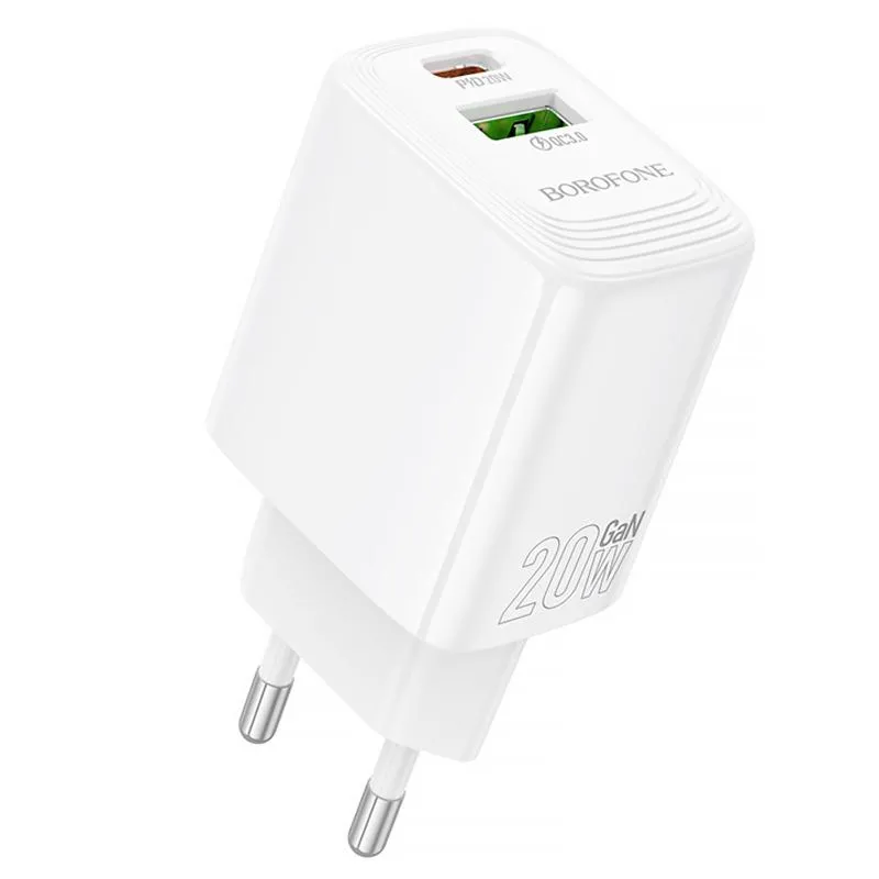 МЗП Borofone BN27 Fuente PD20W+QC3.0 White
