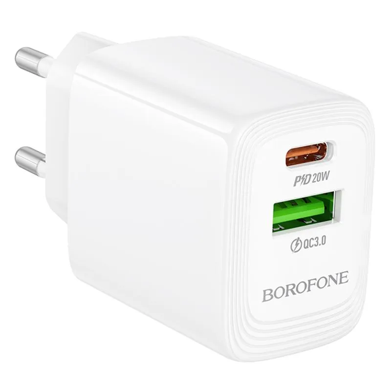 МЗП Borofone BN27 Fuente PD20W+QC3.0 White — фото 4