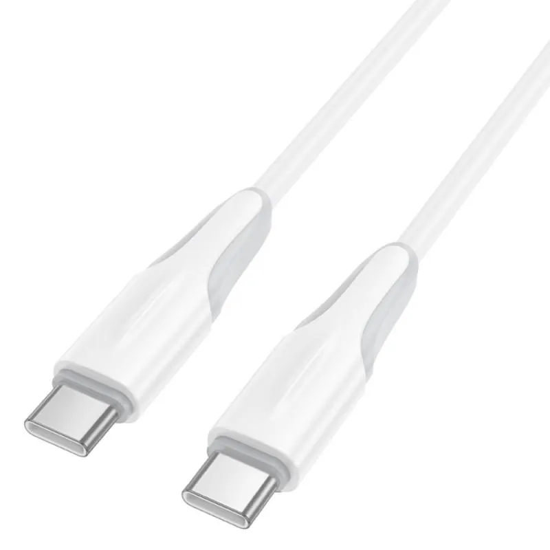 Дата кабель Borofone BX119 New Type-C to Type-C 60W White — фото 3