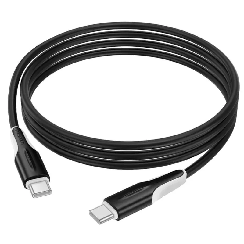 Дата кабель Borofone BX119 New Type-C to Type-C 60W Black — фото 4