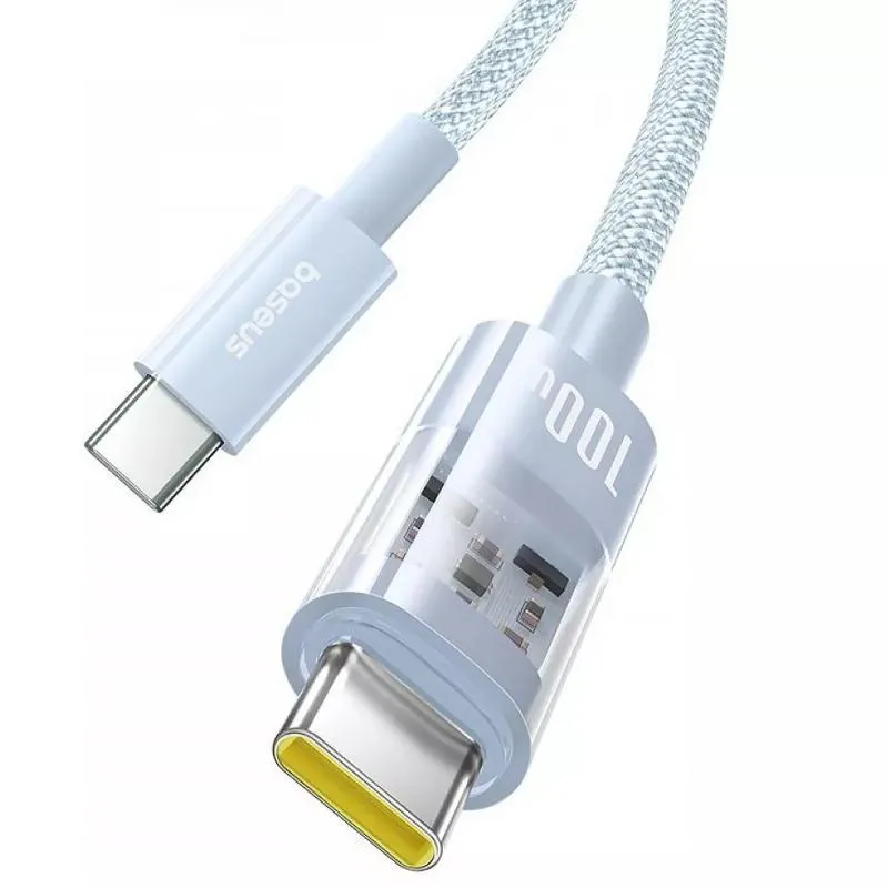 Дата кабель Baseus Gem Fast Charging Type-C to Type-C 100W Galaxy Blue — фото 2