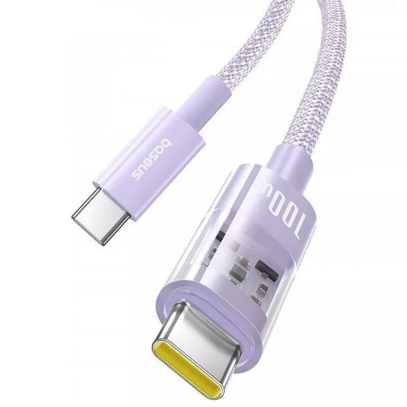 Дата кабель Baseus Gem Fast Charging Type-C to Type-C 100W Nebula Purple — фото 2
