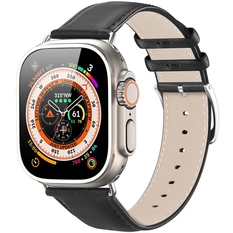 Ремінець Dux Ducis Leather Strap Classic для Apple Watch 38/40/41/42mm(ser.10) Black