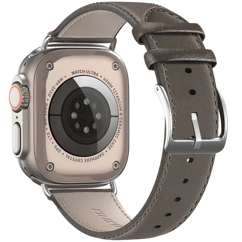 Ремінець Dux Ducis Leather Strap Classic для Apple Watch 42 /44/45/46/49mm Grey — фото 2
