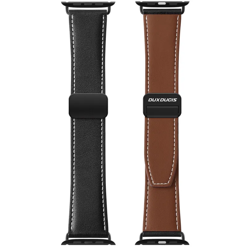 Ремінець Dux Ducis Genuine Leather для Apple Watch 38/40/41/42mm Black — фото 2