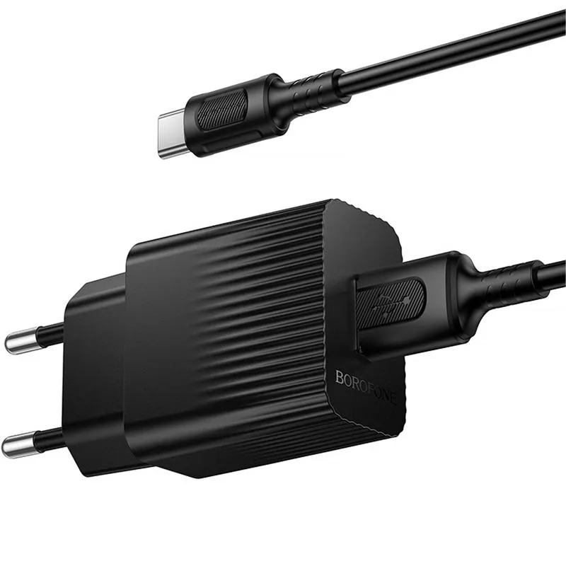 МЗП Borofone BAS71A Source 10.5W + кабель USB to Type-C Black — фото 3