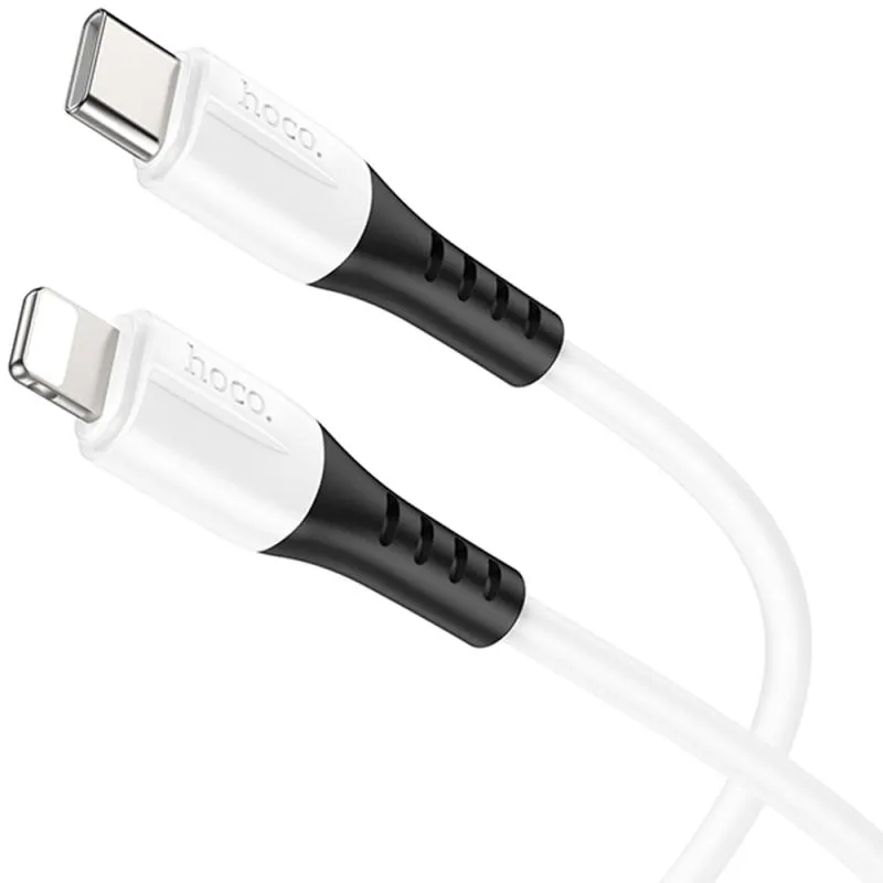 Дата кабель Hoco X82 Silicone Type-C to Lightning 20W White — фото 2