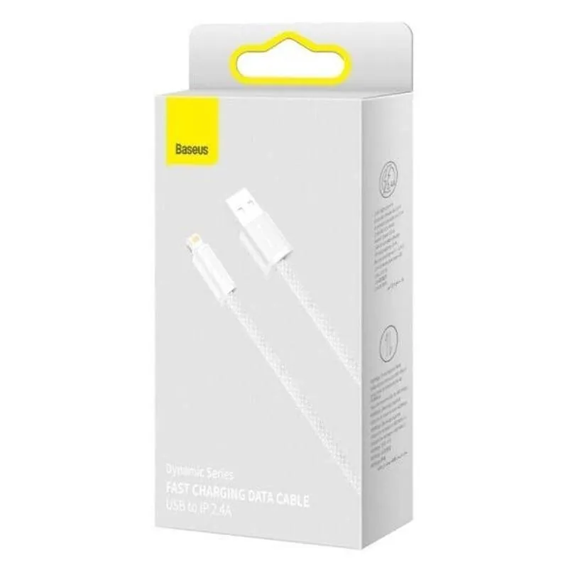 Дата кабель Baseus Dynamic Series USB to Lightning 2.4A White — фото 3