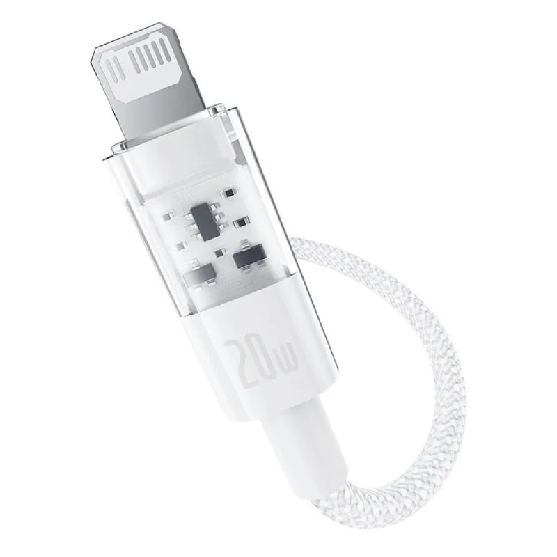 Дата кабель Baseus Gem Fast Charging Type-C to Lightning 20W Moon White — фото 2