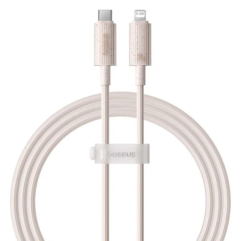 Дата кабель Baseus Habitat Series Fast Charging Type-C to Lightning 20W (2m) (P10360201) Wheat Pink