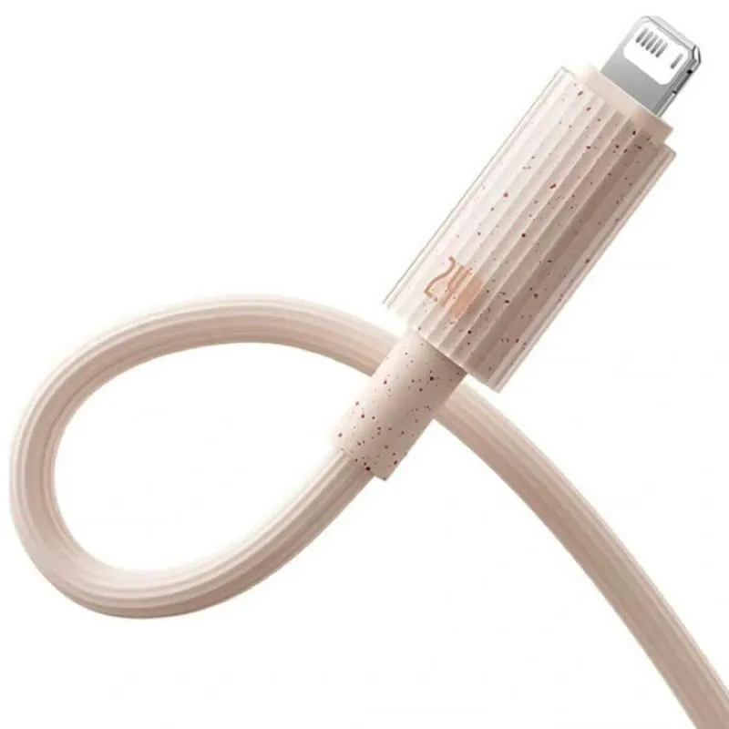 Дата кабель Baseus Habitat Series Fast Charging Type-C to Lightning 20W Wheat Pink — фото 3
