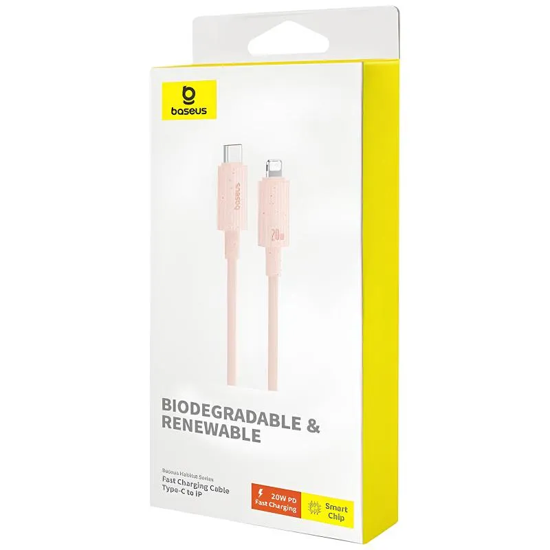 Дата кабель Baseus Habitat Series Fast Charging Type-C to Lightning 20W Wheat Pink — фото 4