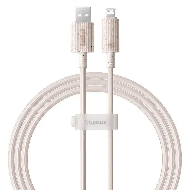 Дата кабель Baseus Habitat Series Fast Charging USB to Lightning 2.4A Wheat Pink