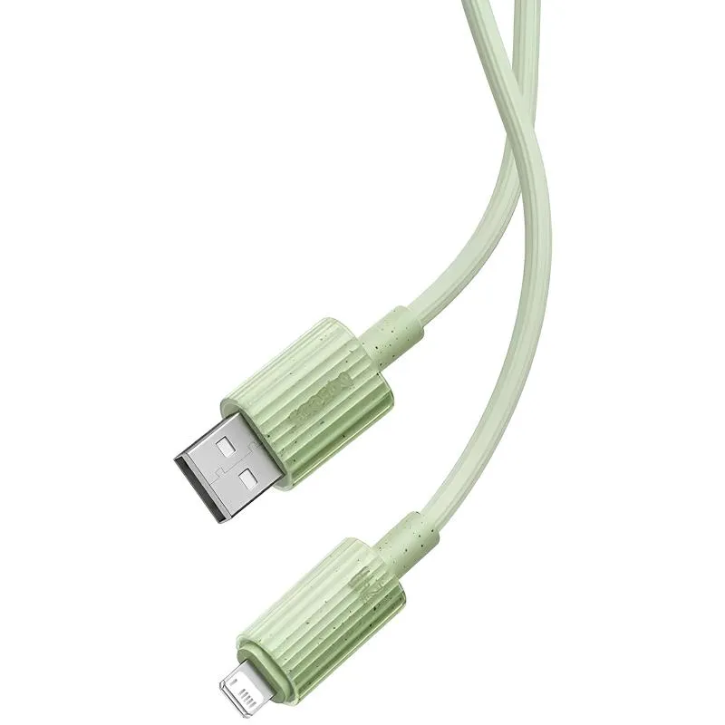Дата кабель Baseus Habitat Series Fast Charging USB to Lightning 2.4A Natural Green — фото 3
