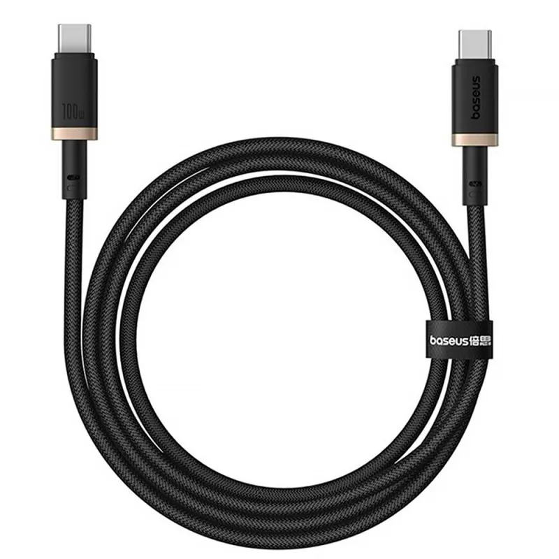 Дата кабель Baseus Dura Series Fast Charging Type-C to Type-C 100W Gold / Black — фото 2