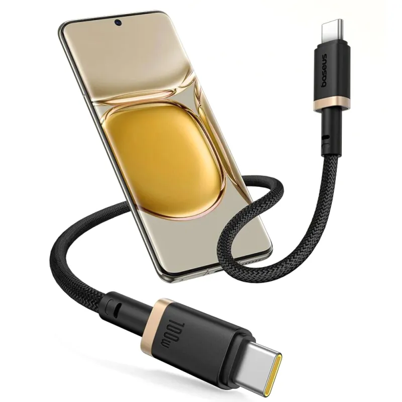 Дата кабель Baseus Dura Series Fast Charging Type-C to Type-C 100W Gold / Black — фото 3