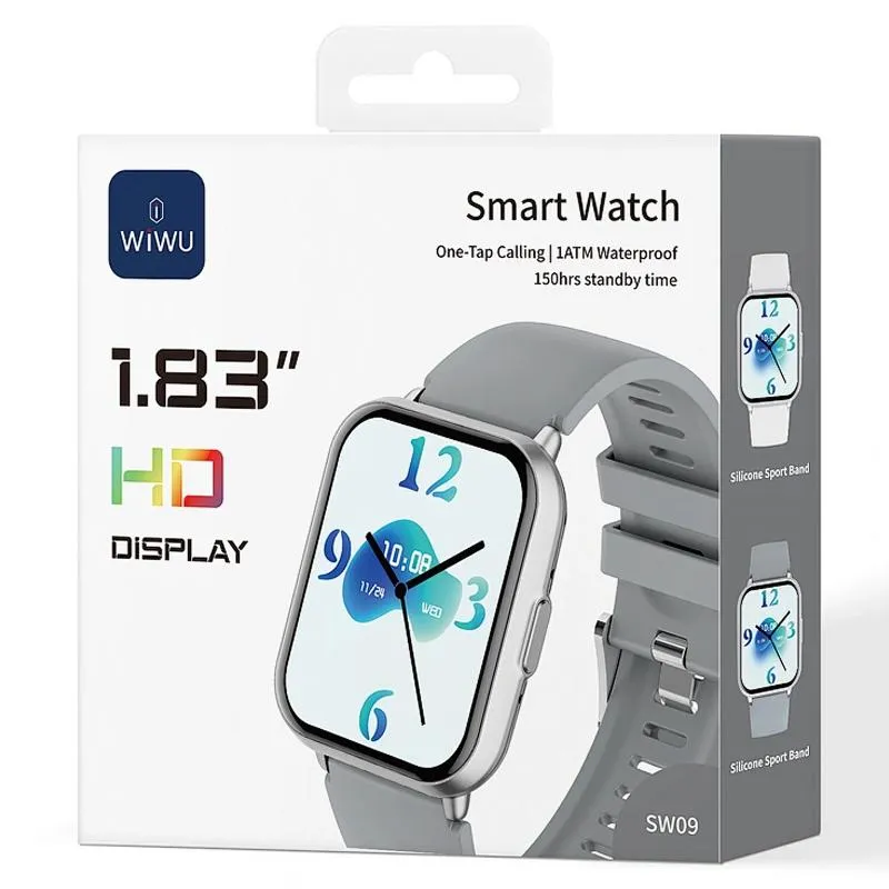 Смарт-годинник WiWU SW09 Smart sports watch Silver — фото 5