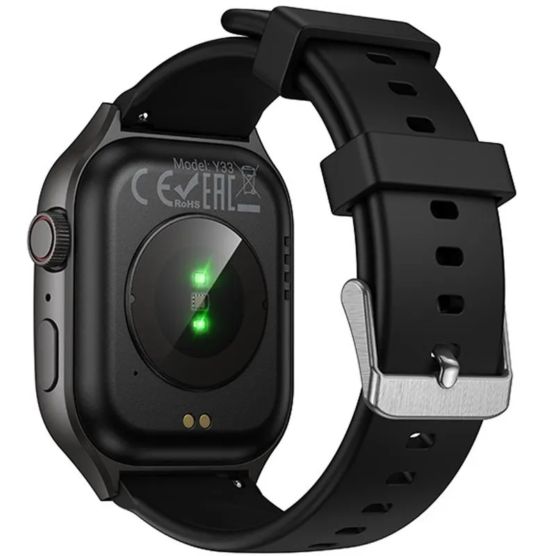 Смарт-годинник Hoco Y33 Smart sports watch Black — фото 3