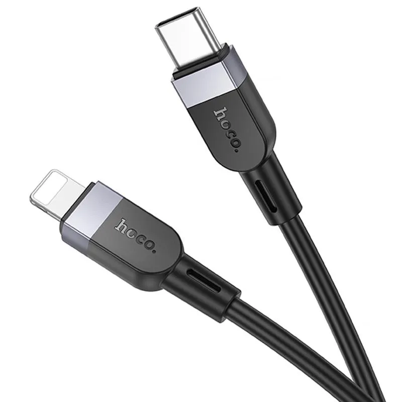 Дата кабель Hoco X109 Energy silicone Type-C to Lightning Black — фото 3