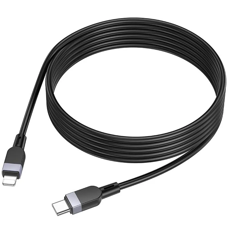 Дата кабель Hoco X109 Energy silicone Type-C to Lightning Black — фото 5