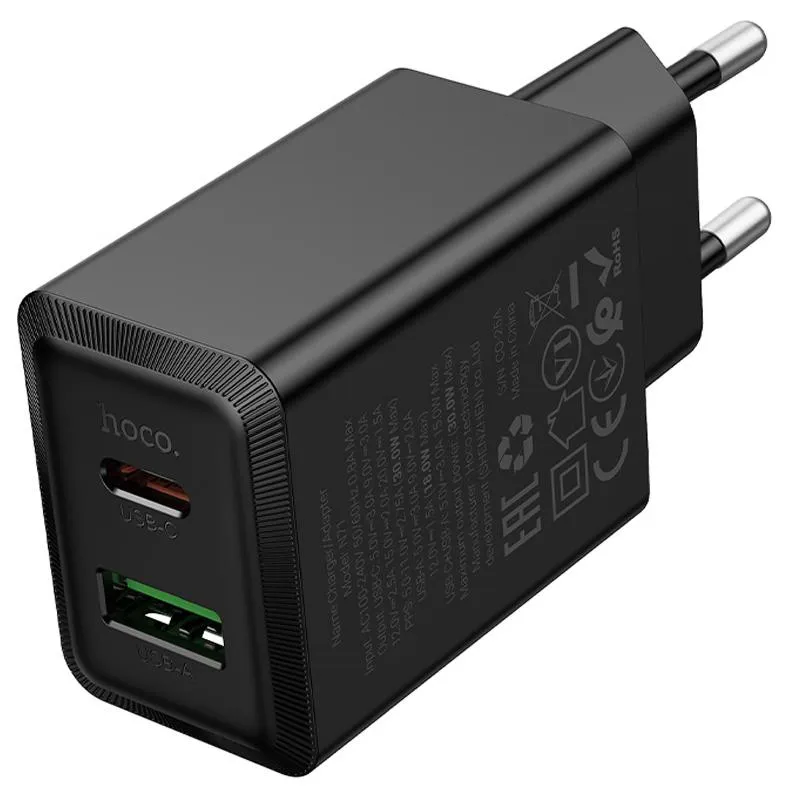 МЗП Hoco N71 Nuevo PD30W+QC3.0 Black — фото 3