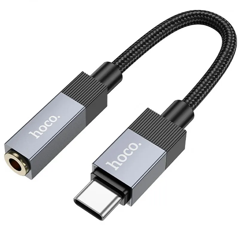 Перехідник Hoco UPA32C Type-C to 3.5mm Black — фото 3