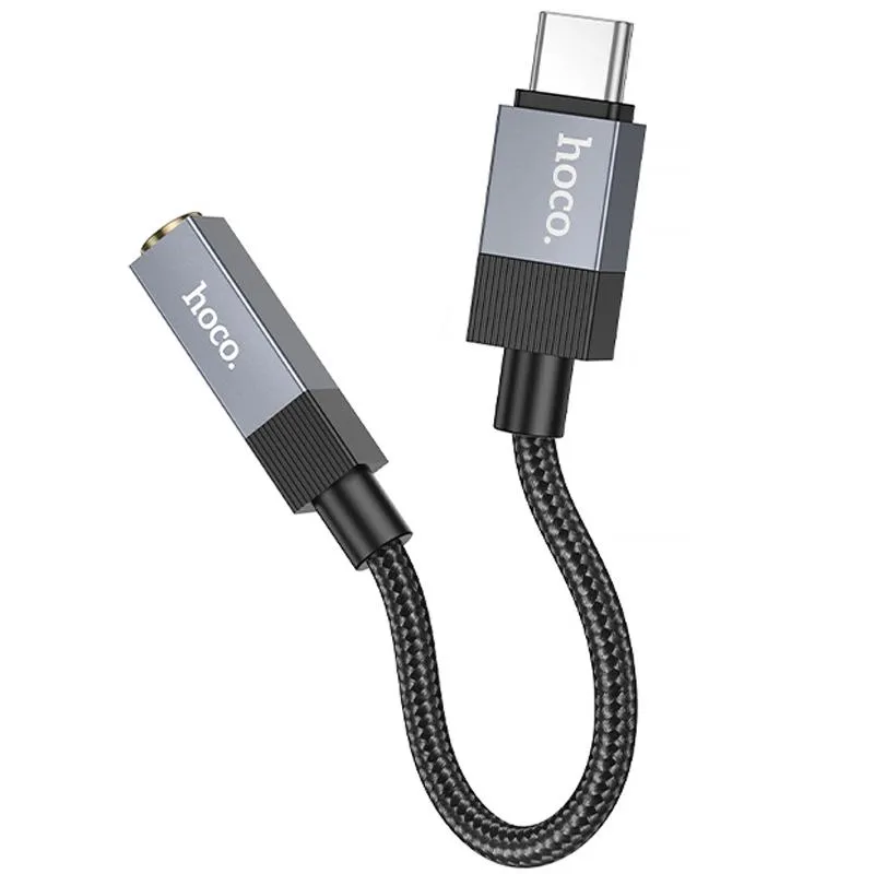 Перехідник Hoco UPA32C Type-C to 3.5mm Black — фото 4