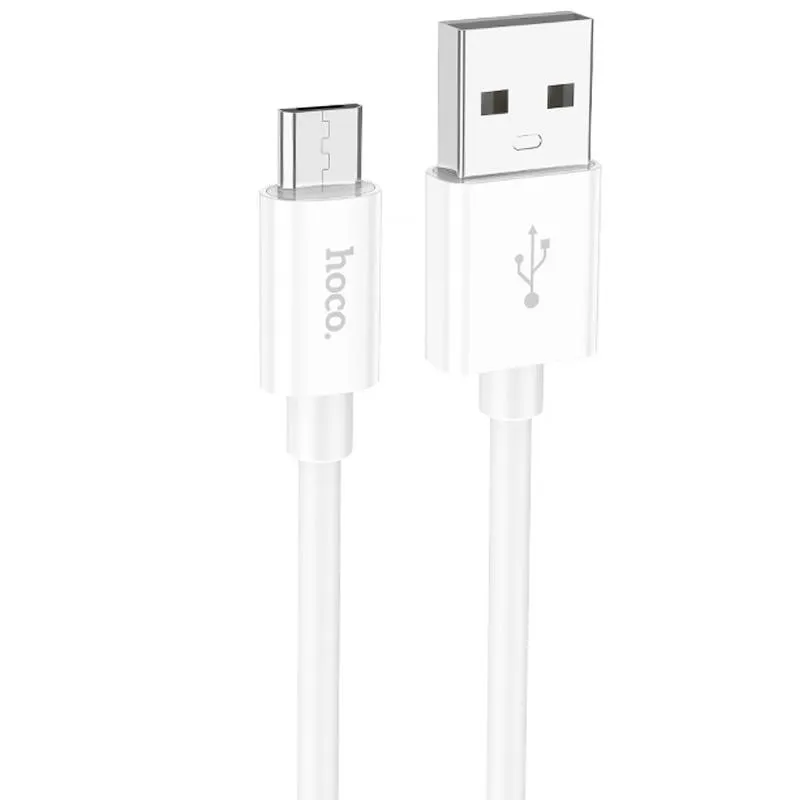 Дата кабель Hoco X87 Magic silicone USB to MicroUSB White