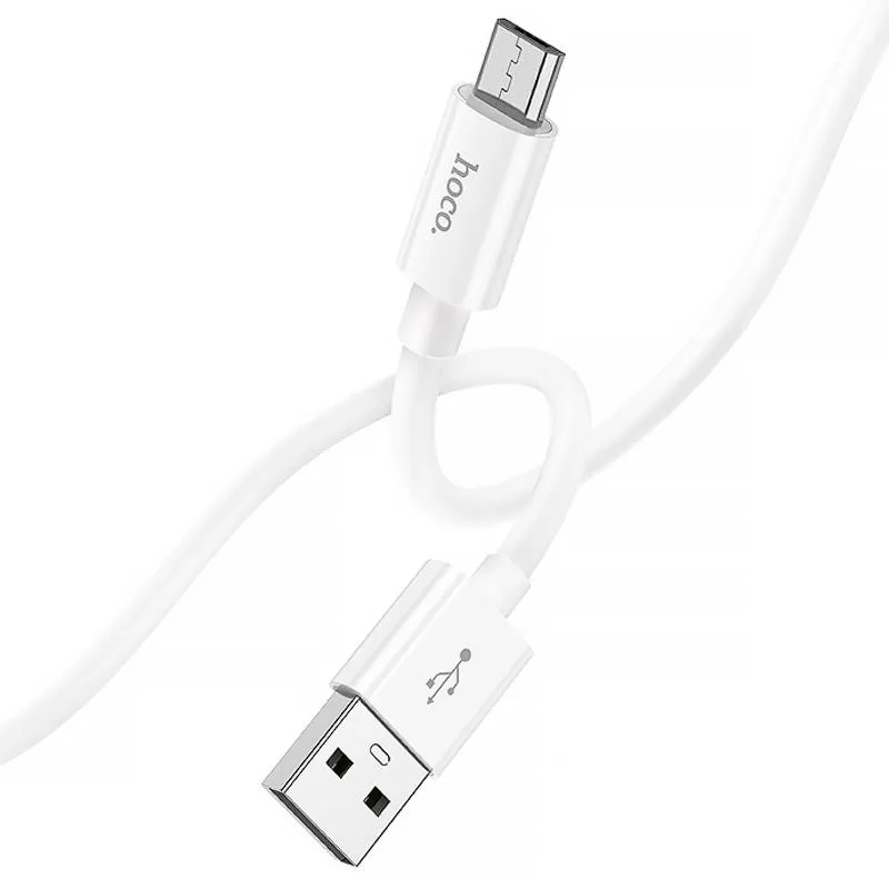 Дата кабель Hoco X87 Magic silicone USB to MicroUSB White — фото 3