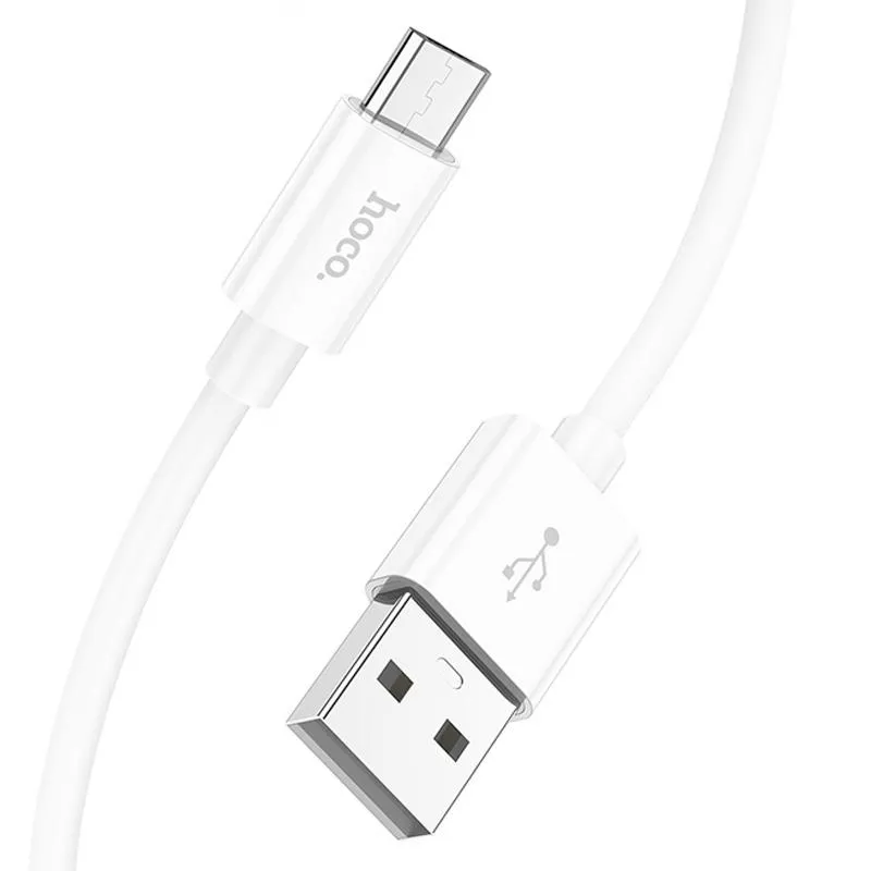 Дата кабель Hoco X87 Magic silicone USB to MicroUSB White — фото 4