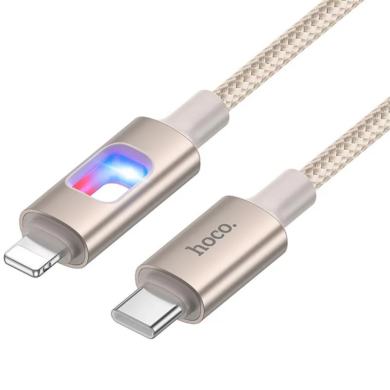 Дата кабель Hoco U144 New Type-C to Lightning 27W Gold — фото 3