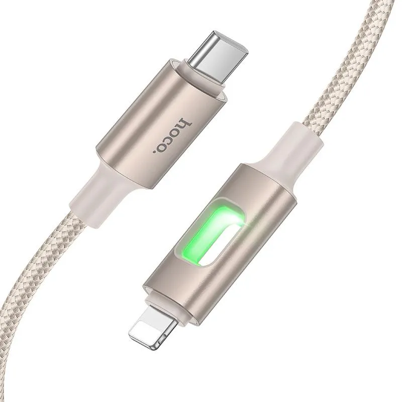 Дата кабель Hoco U144 New Type-C to Lightning 27W Gold — фото 4