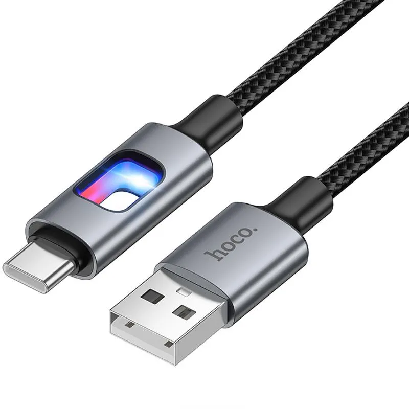 Дата кабель Hoco U144 New USB to Type-C 3A Black — фото 3