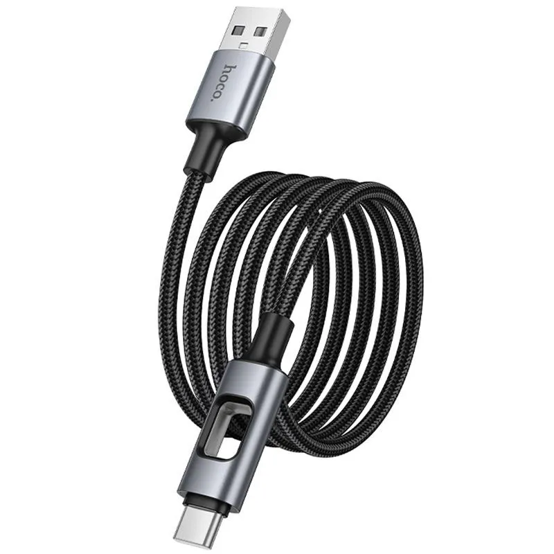Дата кабель Hoco U144 New USB to Type-C 3A Black — фото 5