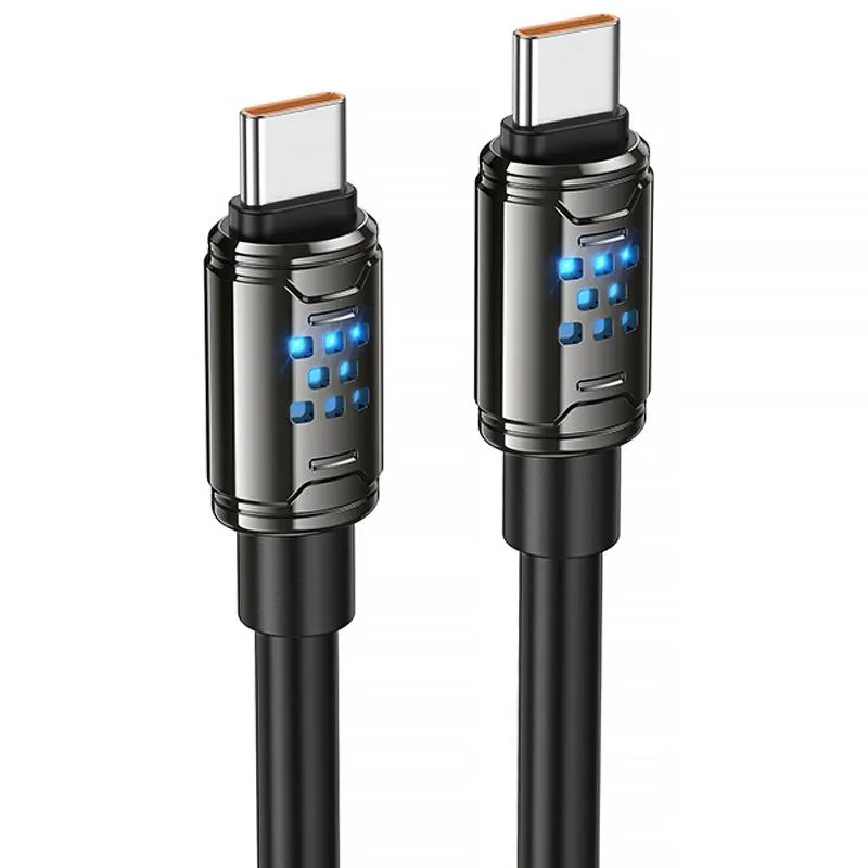 Дата кабель Hoco U143 Joy Type-C to Type-C 240W Black