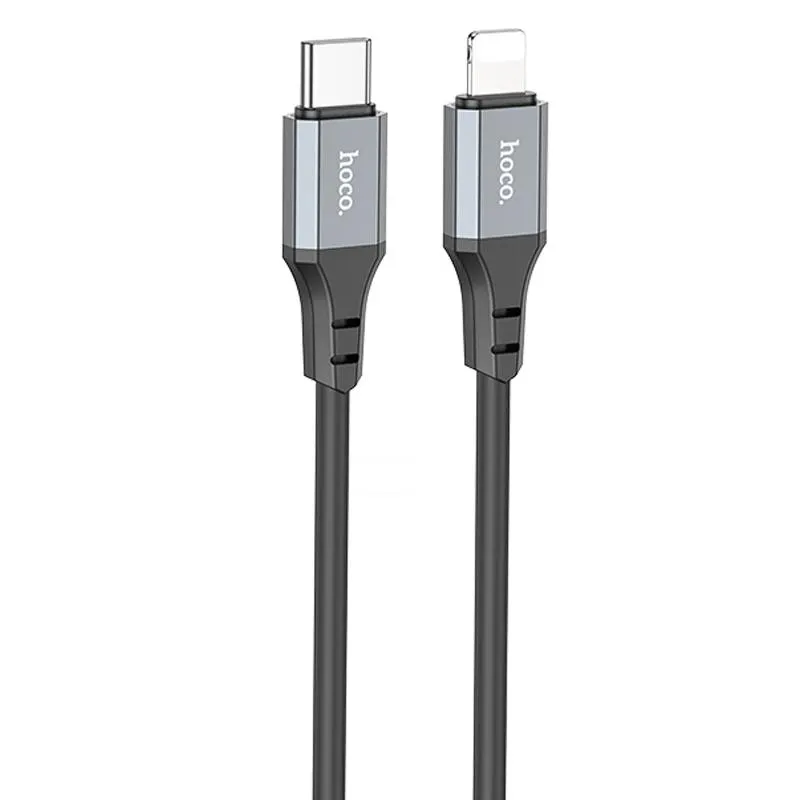 Дата кабель Hoco X86 Spear Type-C to Lightning 20W Black