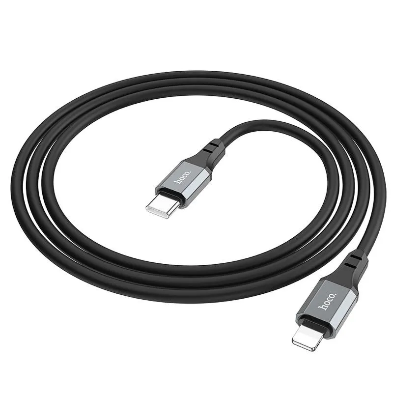 Дата кабель Hoco X86 Spear Type-C to Lightning 20W Black — фото 3