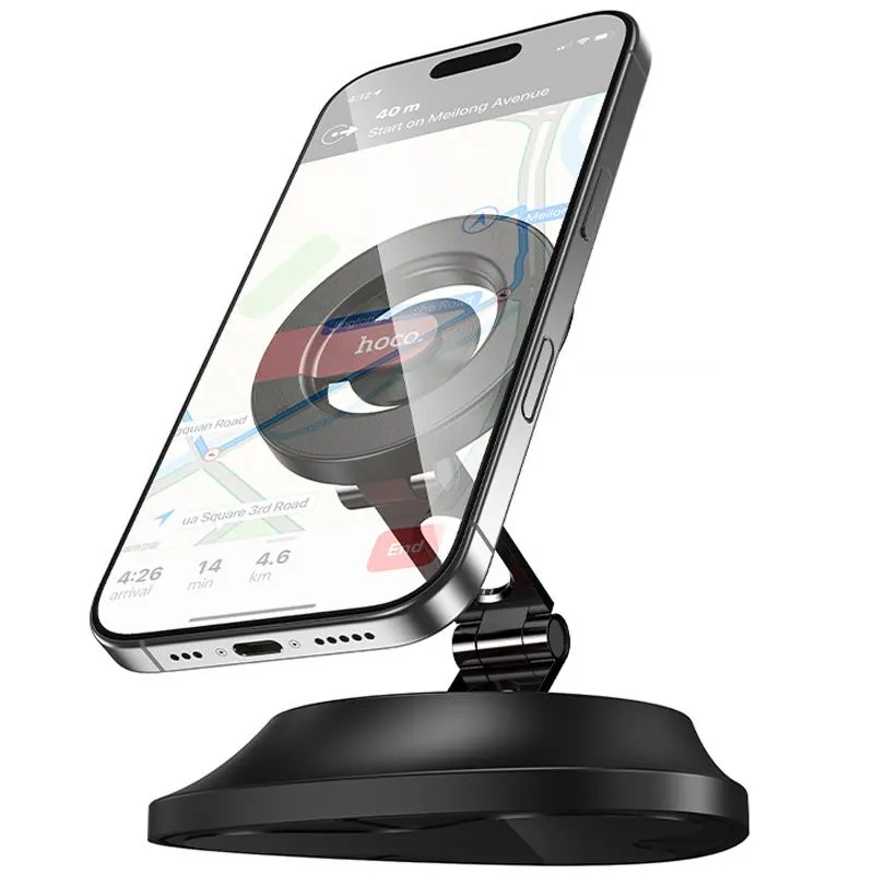 Автотримач Hoco H90 Tower magnetic Black / Red — фото 3