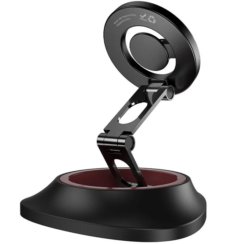Автотримач Hoco H90 Tower magnetic Black / Red — фото 4