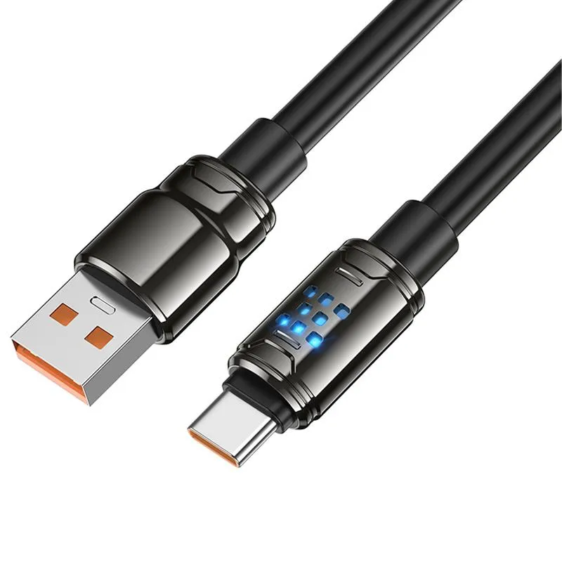 Дата кабель Hoco U143 Joy USB to Type-C 5A Black — фото 4
