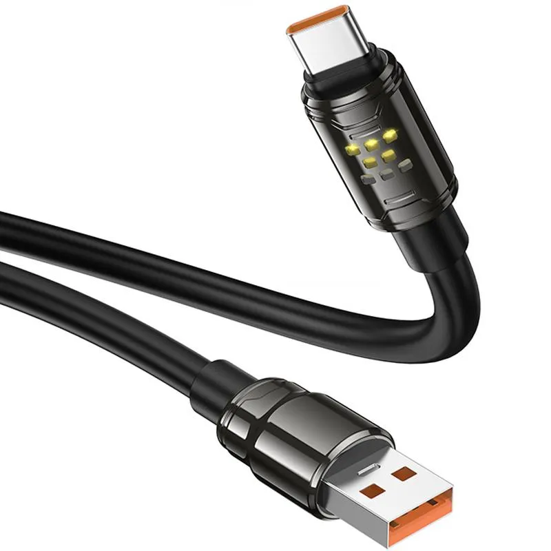 Дата кабель Hoco U143 Joy USB to Type-C 5A Black — фото 5
