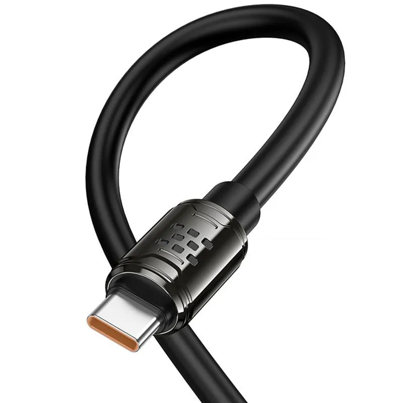 Дата кабель Hoco U143 Joy USB to Type-C 5A Black — фото 6