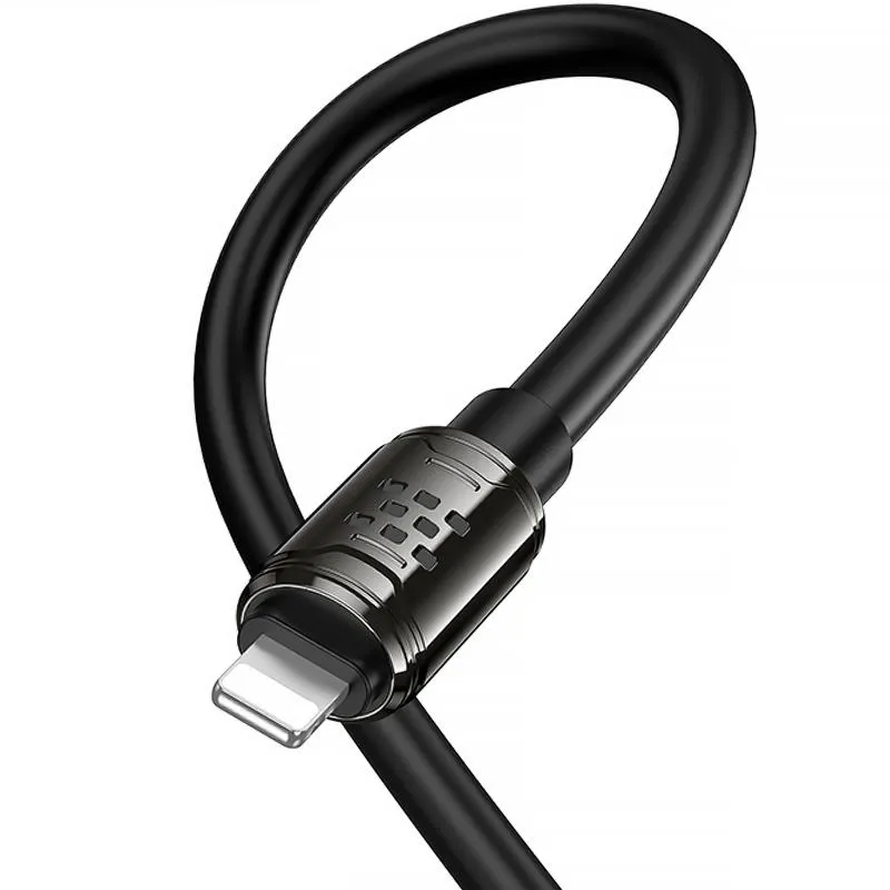 Дата кабель Hoco U143 Joy USB to Lightning 2.4A Black — фото 6
