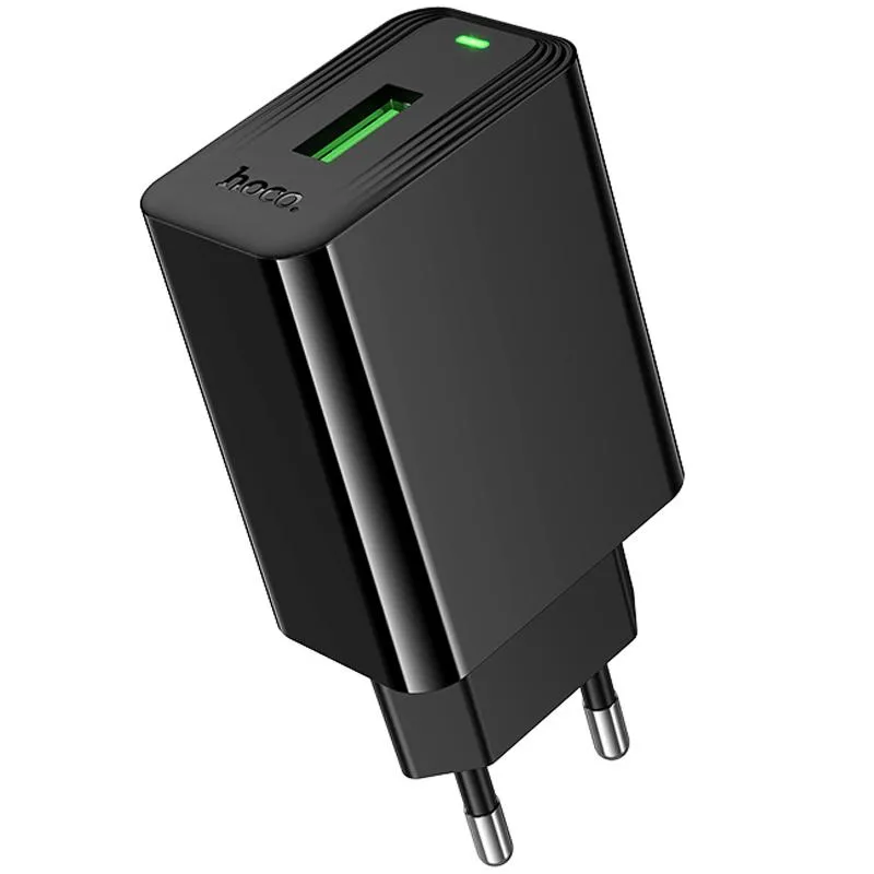 МЗП Hoco CS92A Leader QC3.0 18W (1USB-A) Black