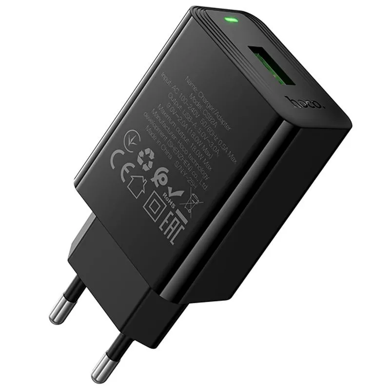 МЗП Hoco CS92A Leader QC3.0 18W Black — фото 4